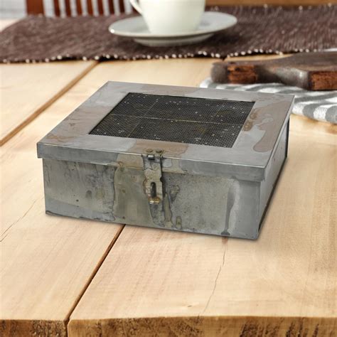 large galvanized metal box with lid|galvanized boxes with hinged lids.